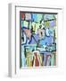 Abstract Crowd-Diana Ong-Framed Giclee Print