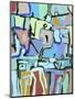 Abstract Crowd-Diana Ong-Mounted Giclee Print