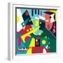 Abstract Cubic Jazz Band (Vector Art)-ad_krikorian-Framed Photographic Print