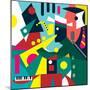 Abstract Cubic Jazz Band (Vector Art)-ad_krikorian-Mounted Photographic Print