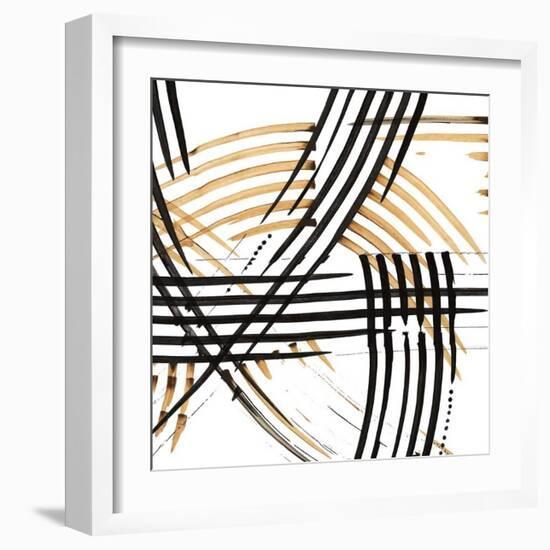 Abstract Curves-Leslie Bernsen-Framed Giclee Print