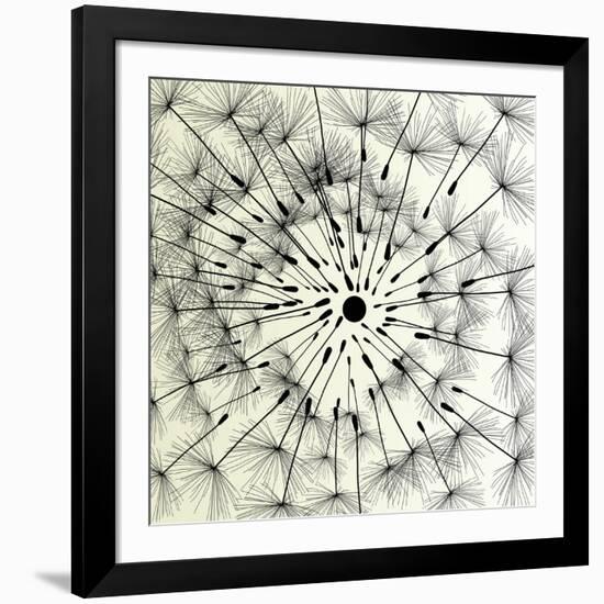 Abstract Dandelion Illustration Spring Concept-Kristaps Eberlins-Framed Art Print