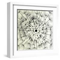 Abstract Dandelion Illustration Spring Concept-Kristaps Eberlins-Framed Art Print