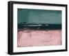 Abstract Dark Green and Light Red-Alma Levine-Framed Art Print
