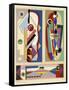 Abstract Designs, from 'Decorations and Colours', Published 1930 (Colour Litho)-Georges Valmier-Framed Stretched Canvas