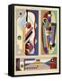 Abstract Designs, from 'Decorations and Colours', Published 1930 (Colour Litho)-Georges Valmier-Framed Stretched Canvas