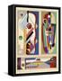 Abstract Designs, from 'Decorations and Colours', Published 1930 (Colour Litho)-Georges Valmier-Framed Stretched Canvas