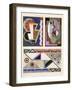 Abstract Designs, from 'Decorations and Colours', Published 1930 (Colour Litho)-Georges Valmier-Framed Giclee Print