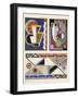 Abstract Designs, from 'Decorations and Colours', Published 1930 (Colour Litho)-Georges Valmier-Framed Giclee Print