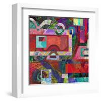 Abstract Digital Painting, Colorful Graffiti Collage-Andriy Zholudyev-Framed Art Print