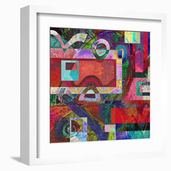 Abstract Digital Painting, Colorful Graffiti Collage-Andriy Zholudyev-Framed Art Print