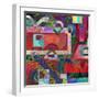 Abstract Digital Painting, Colorful Graffiti Collage-Andriy Zholudyev-Framed Art Print