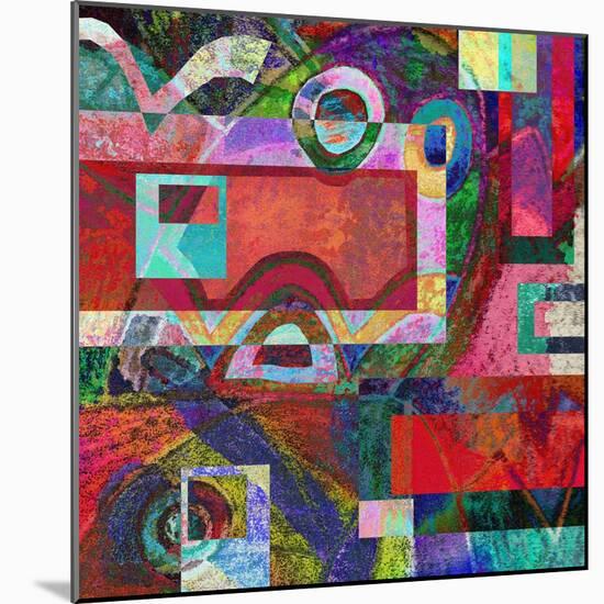 Abstract Digital Painting, Colorful Graffiti Collage-Andriy Zholudyev-Mounted Art Print