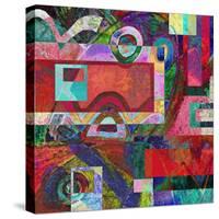 Abstract Digital Painting, Colorful Graffiti Collage-Andriy Zholudyev-Stretched Canvas