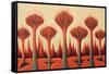 Abstract Dragon Blood Trees-Lea Faucher-Framed Stretched Canvas