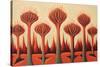 Abstract Dragon Blood Trees-Lea Faucher-Stretched Canvas