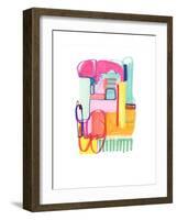 Abstract Drawing 4-Jaime Derringer-Framed Giclee Print