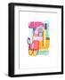 Abstract Drawing 4-Jaime Derringer-Framed Giclee Print