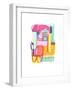 Abstract Drawing 4-Jaime Derringer-Framed Giclee Print