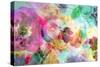 Abstract Dreamy Multicolor Blossoms in Water-Alaya Gadeh-Stretched Canvas