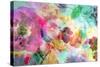 Abstract Dreamy Multicolor Blossoms in Water-Alaya Gadeh-Stretched Canvas