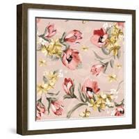 Abstract Elegance Floral Pattern-Aleksey Vl B.-Framed Art Print