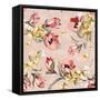 Abstract Elegance Floral Pattern-Aleksey Vl B.-Framed Stretched Canvas