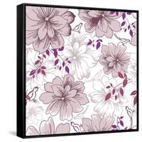 Abstract Elegance Floral Pattern-Aleksey Vl B.-Framed Stretched Canvas