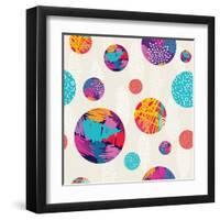 Abstract Ethnic Pattern-cienpies-Framed Art Print