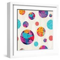 Abstract Ethnic Pattern-cienpies-Framed Art Print