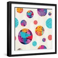 Abstract Ethnic Pattern-cienpies-Framed Art Print