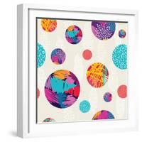 Abstract Ethnic Pattern-cienpies-Framed Art Print