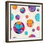 Abstract Ethnic Pattern-cienpies-Framed Premium Giclee Print