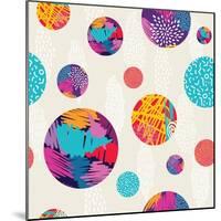 Abstract Ethnic Pattern-cienpies-Mounted Premium Giclee Print