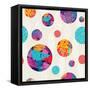 Abstract Ethnic Pattern-cienpies-Framed Stretched Canvas