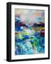 Abstract Evening-Jeanette Vertentes-Framed Art Print