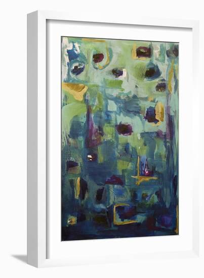 Abstract Exp II-Marabeth Quin-Framed Art Print