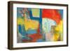 Abstract Expressionist in Red, Yellow and Blue-English School-Framed Giclee Print