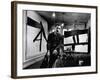 Abstract Expressionist Painter, Franz Kline, in Studio with His Black and White Paintings-Fritz Goro-Framed Premium Photographic Print