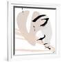 Abstract Face Down-OnRei-Framed Art Print