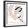 Abstract Face Down-OnRei-Framed Art Print