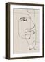 Abstract Face No1.-THE MIUUS STUDIO-Framed Giclee Print