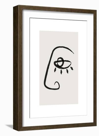 Abstract Face No2-Beth Cai-Framed Giclee Print