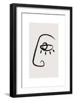Abstract Face No2-Beth Cai-Framed Giclee Print