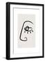 Abstract Face No2-Beth Cai-Framed Giclee Print