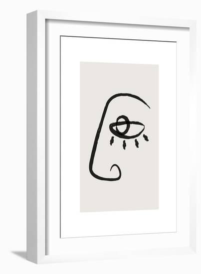 Abstract Face No2-Beth Cai-Framed Giclee Print