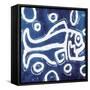 Abstract Fish-Milli Villa-Framed Stretched Canvas