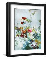 Abstract Floral 1-Design Fabrikken-Framed Art Print