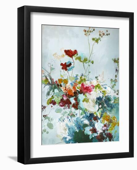 Abstract Floral 1-Design Fabrikken-Framed Art Print