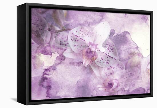 Abstract Floral Background- Watercolor Grunge Texture-run4it-Framed Stretched Canvas